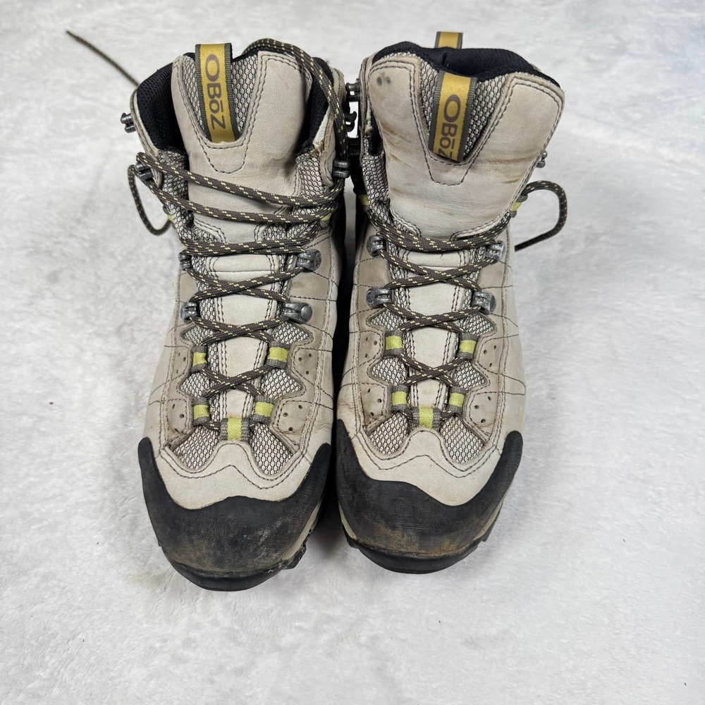 Oboz Wind River Hiking Boots Women's US 7.5 Gray Nubuck Leather BDry Waterproof - Picture 3 of 7